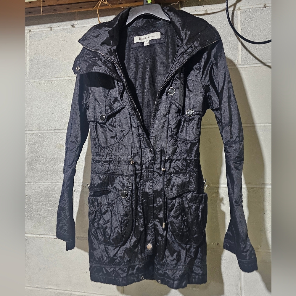 Laundry by Design Black Utility Jacket Size Medium